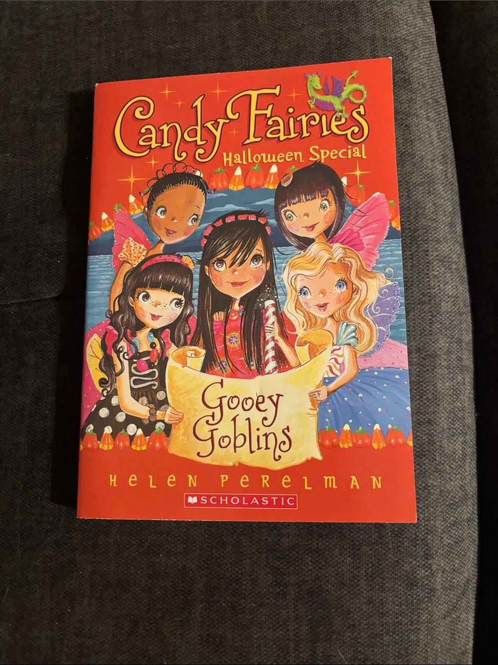 Scholastic Candy Fairies Halloween Special Kids Costume Book Cover - Red